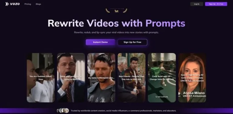 Vozo AI 教學 (重寫影片腳本、配音)