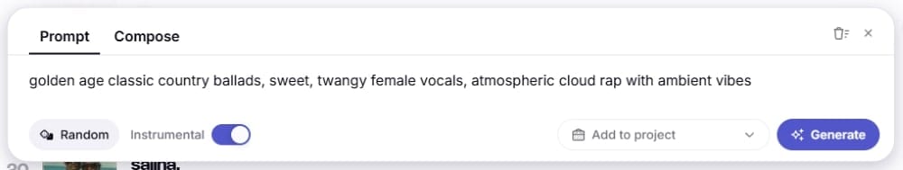 Riffusion AI 使用教學 - Instrumental