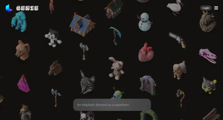 Genie 1.0 (Luma AI 文字生成 3D 工具)