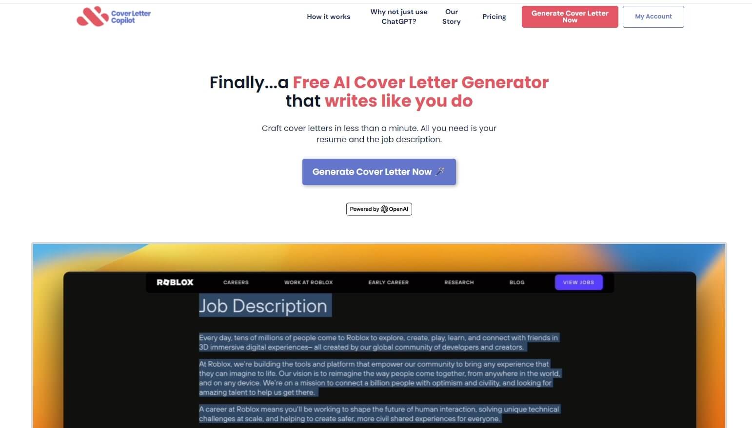 Cover Letter Copilot (AI 求職信生成器)