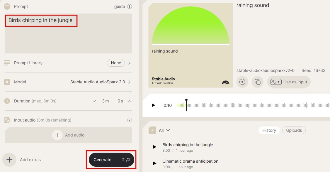Stable Audio 音效生成工具