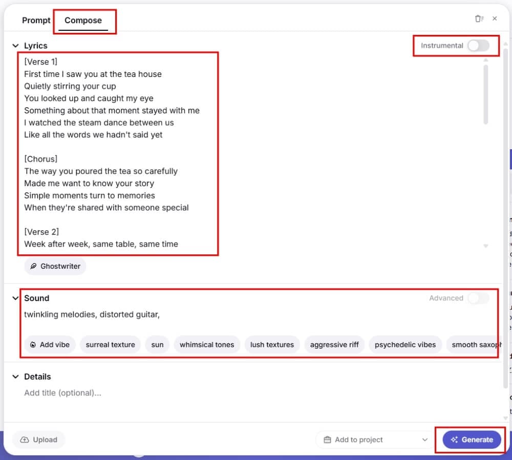 Riffusion AI 使用教學 - 歌曲