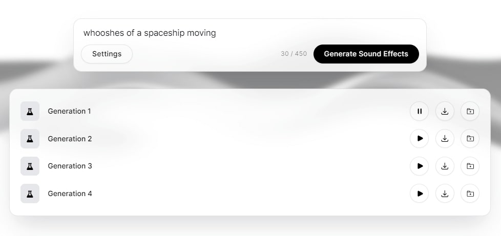 ElevenLabs 音效生成工具
