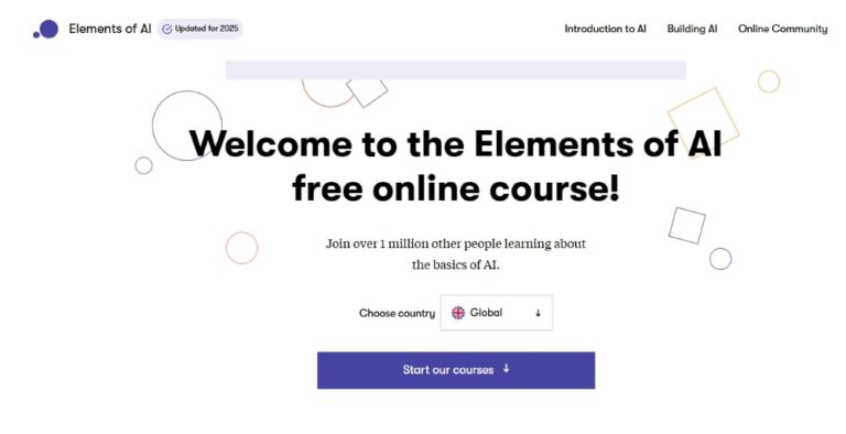 免費線上 AI 課程: Elements of AI (完成可申請證書)