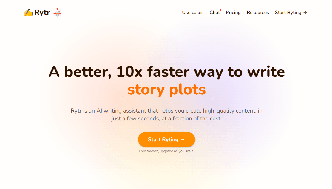 Rytr (AI 寫作助手)