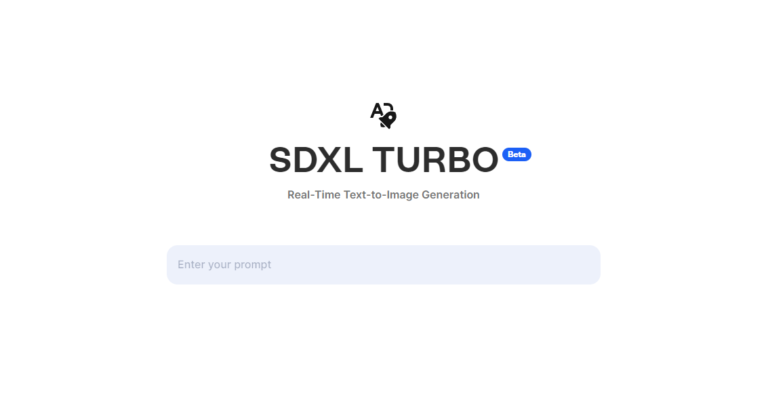 SDXL Turbo (AI 實時文字生成圖像)