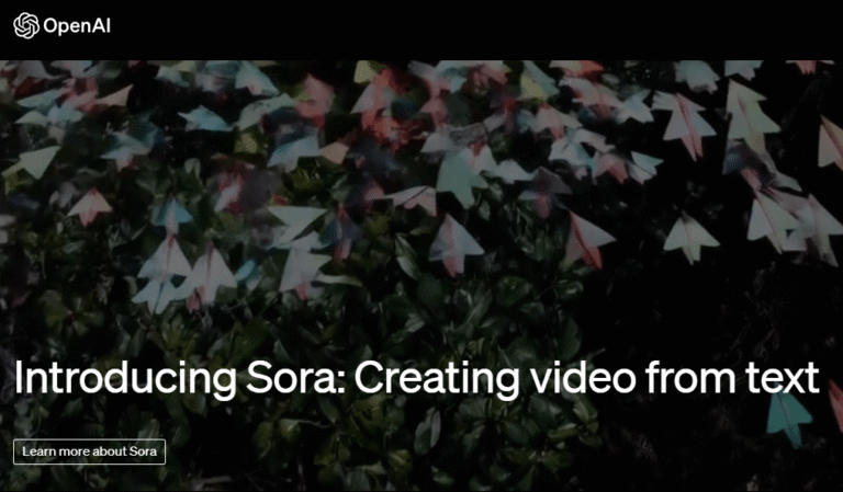 OpenAI 推出 Sora 新 AI 模型，根據文字生成影片