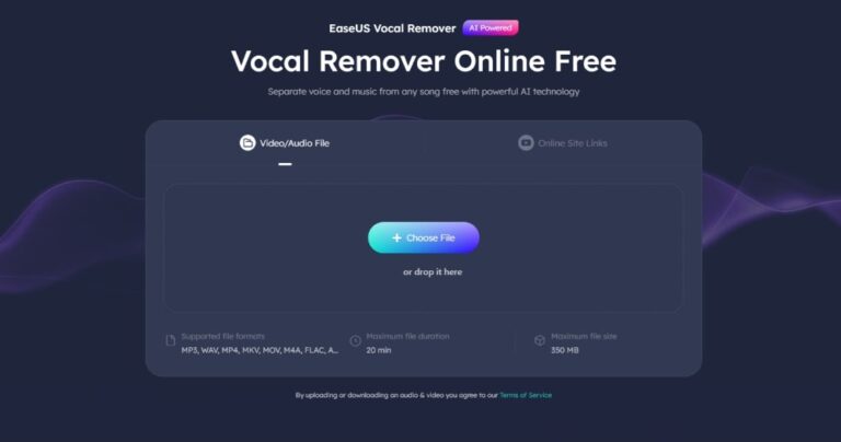 EaseUS Vocal Remover (AI 音樂編輯工具)