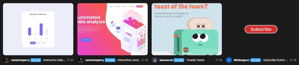 Rive 是一款針對高難度動畫設計的互動動畫設計工具，專注於創建高品質、可互動的動畫和介面設計。