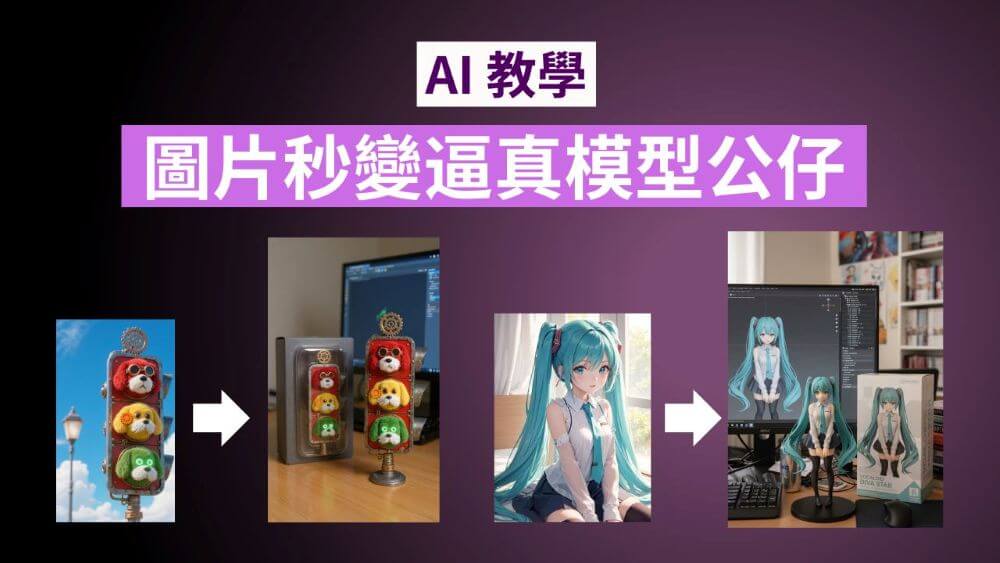 【AI 教學】圖片變逼真3D模型公仔！Nano Banana