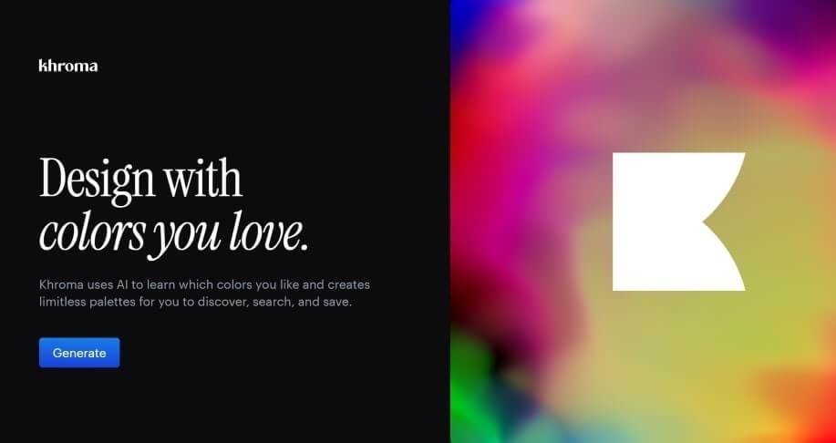 Khroma AI (配色、顏色搭配工具)