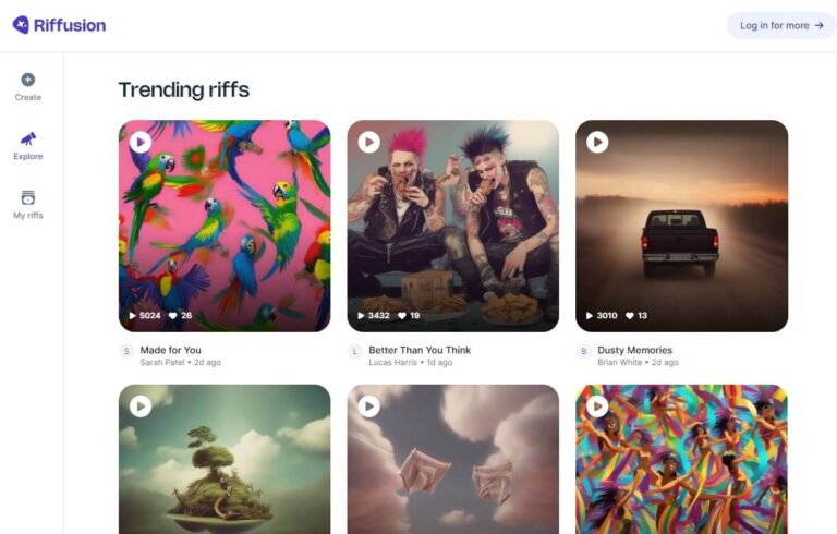 Riffusion (AI 音樂生成生成器)