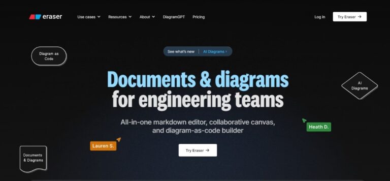 Eraser 教學 (AI Diagram、圖表生成)
