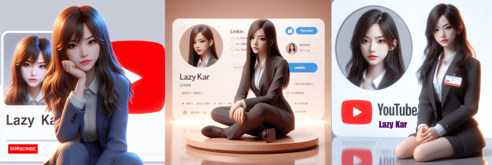 Bing Image Creator - 3D 社交媒體圖像卡通版撰寫例子 - Realistic charactor