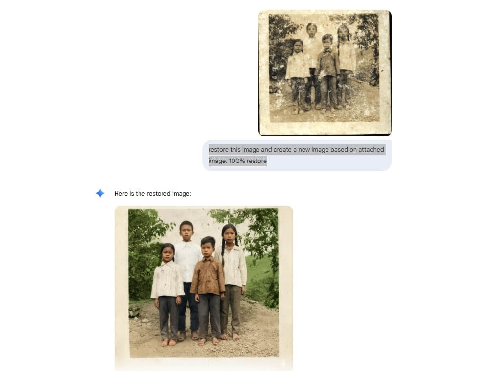 Google Nano Banana 修復舊照片教學