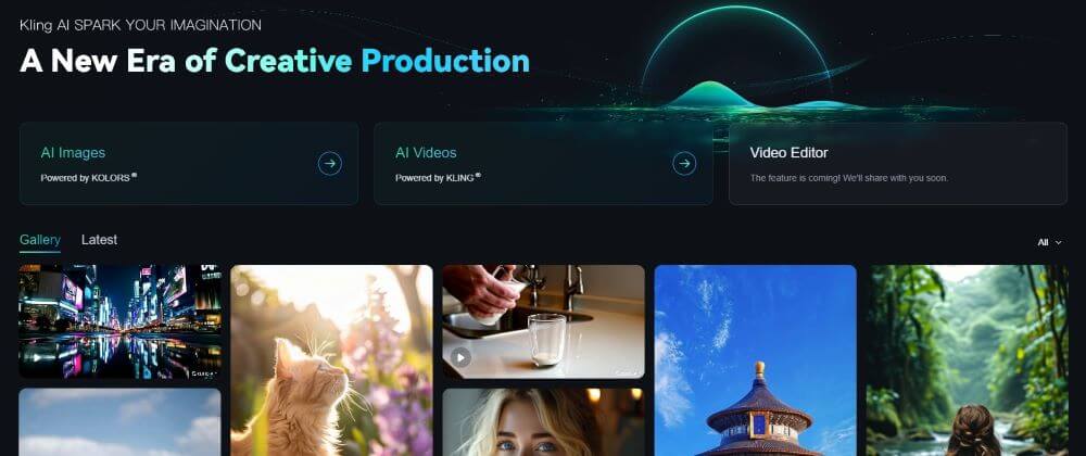 可靈 AI (Kling) 是由快手出品的影片生成工具,助用戶輕鬆通過文字提示詞或圖片生成影片。