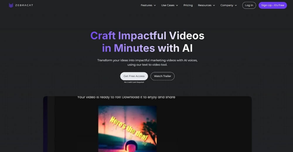 Zebracat AI 教學 (文字轉影片工具)