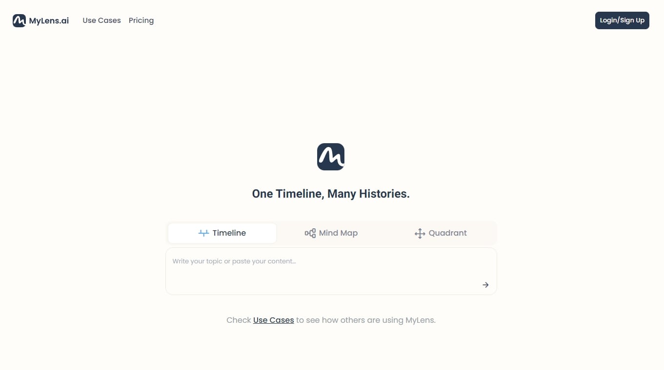 MyLens AI (一鍵生成心智圖、時間軸)