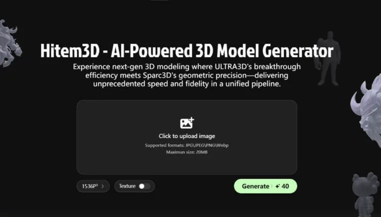 Hitem 3D 教學 (AI 生成 3D)