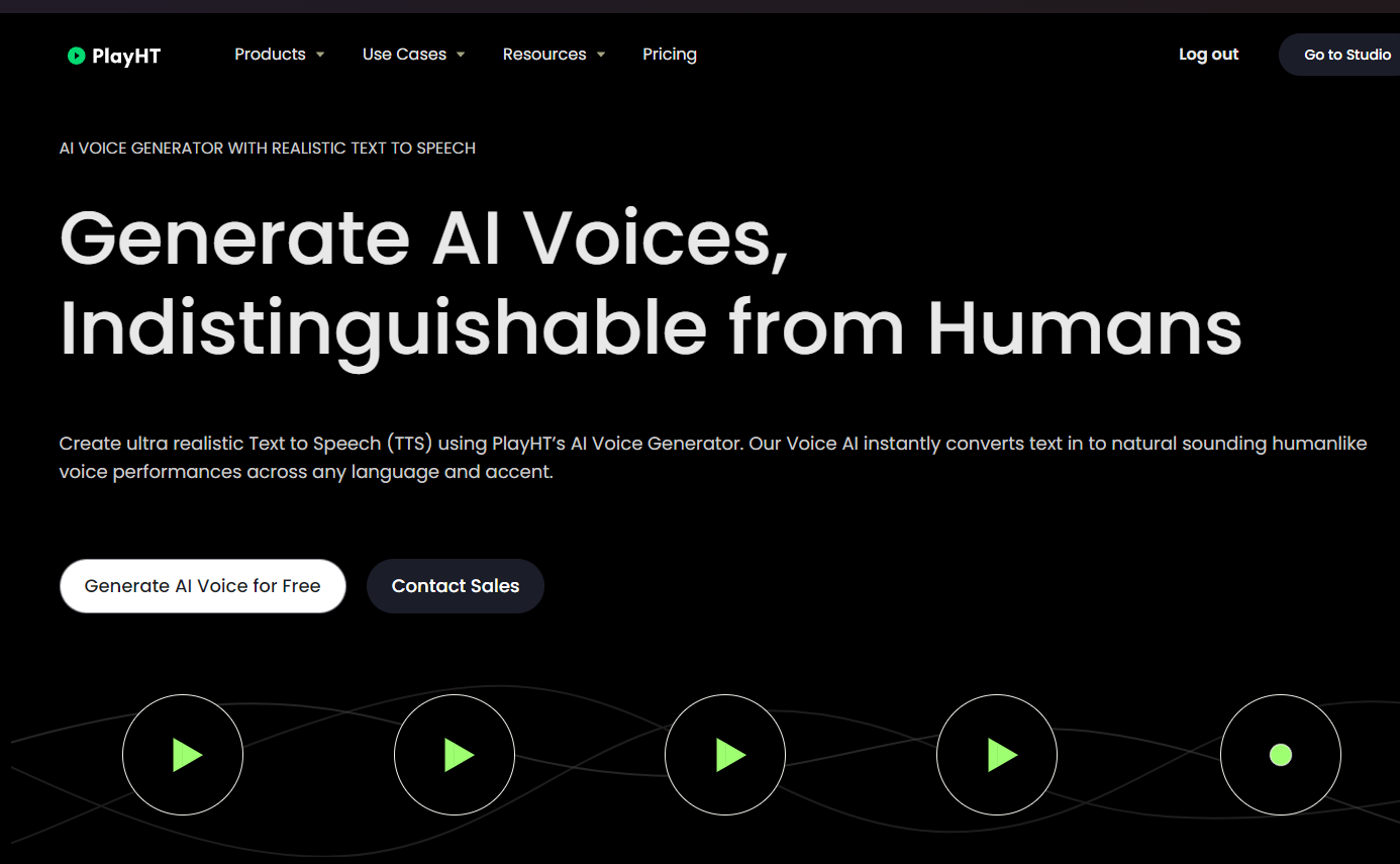 PlayHT (AI 語音生成器)