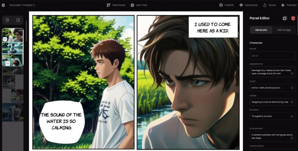 Shortbread 是 AI 漫畫生成工具,無需繪圖即可設計獨特且一致的角色。