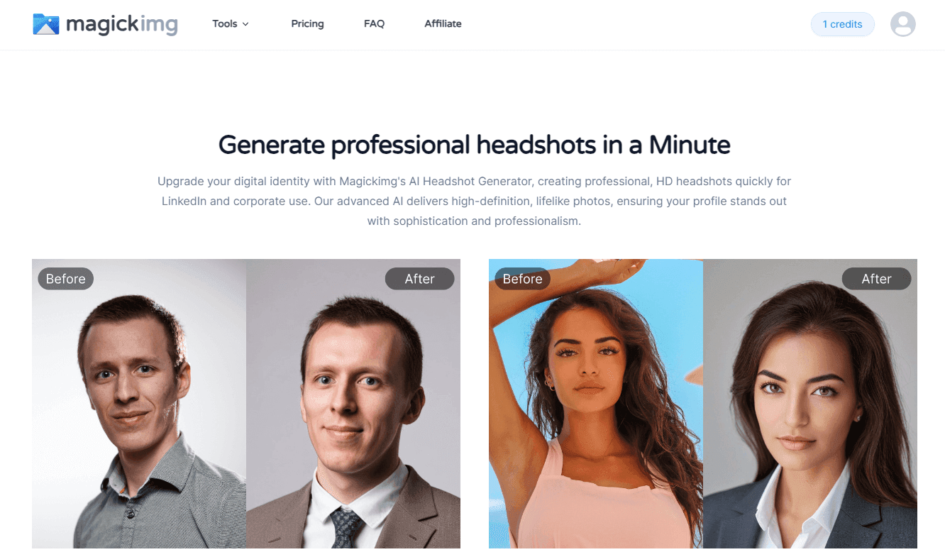 Magickimg (AI 專業頭像生成器)